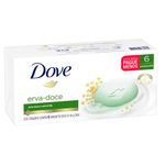 Kit Sabonete Em Barra Dove Erva-Doce E Camomila 90g - Com 6 Unidades